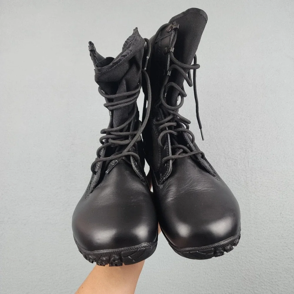 Belleville TR102 Boots Mens Size 10 R Black Leather Vibram Combat Military Work